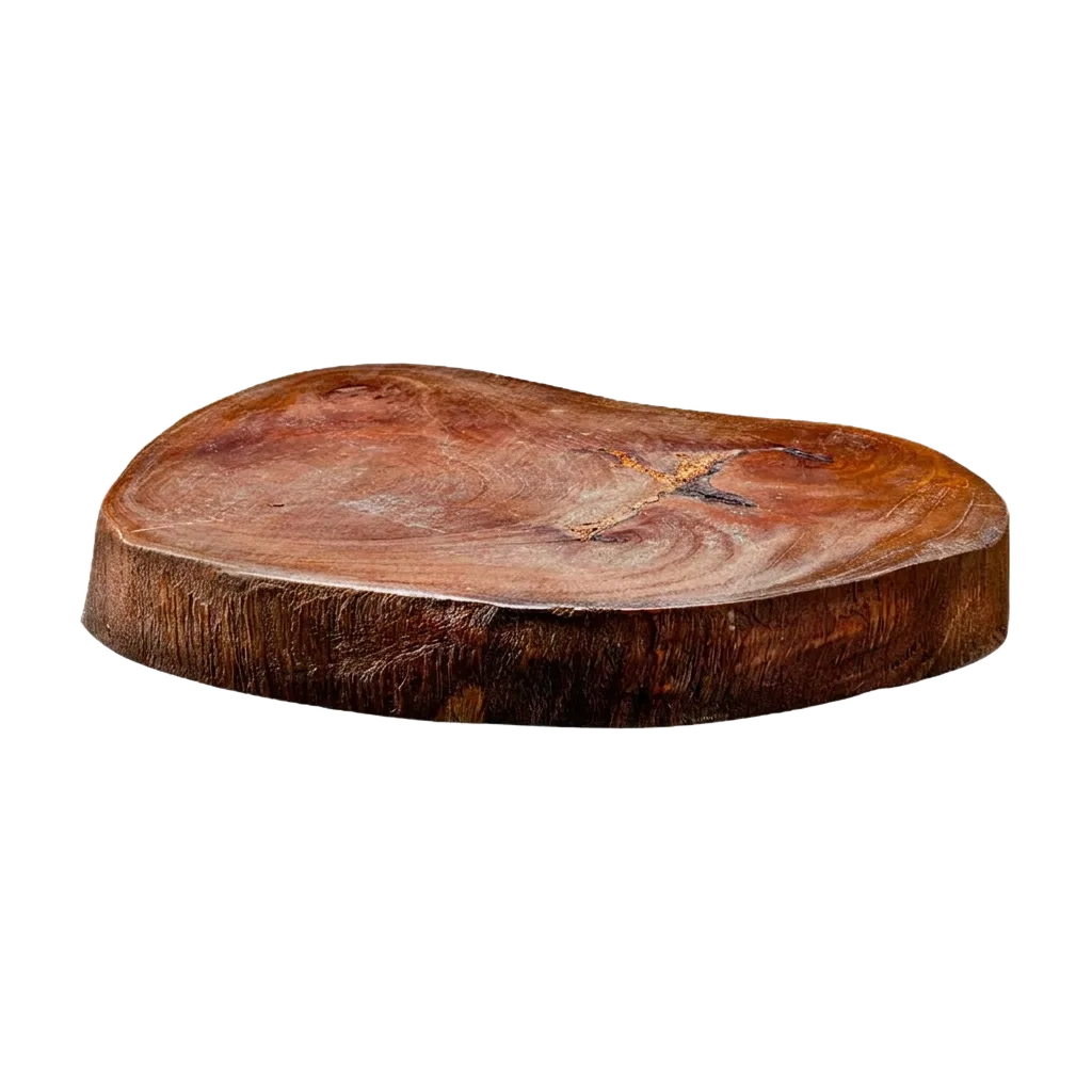 Wooden serving plate